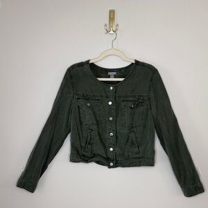 Falls Creek 100% Lyocell Lightweight Green Utility Jacket